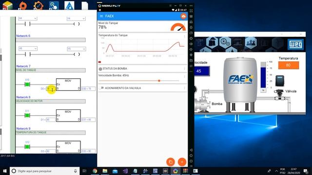 Automação com Internet das Coisas - IHM da WEG, MQTT e CLP da Delta