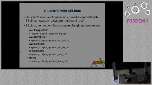 SELinux Support over GlusterFS