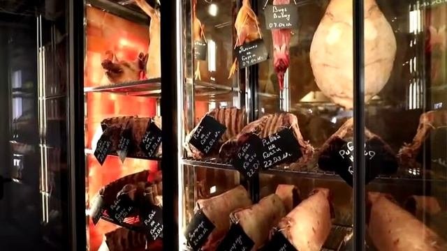 Соляная стена в камерах созревания мяса