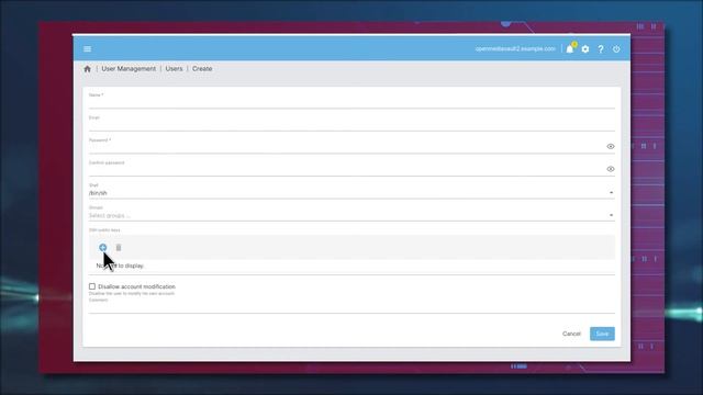 How to add users and groups in openmediavault