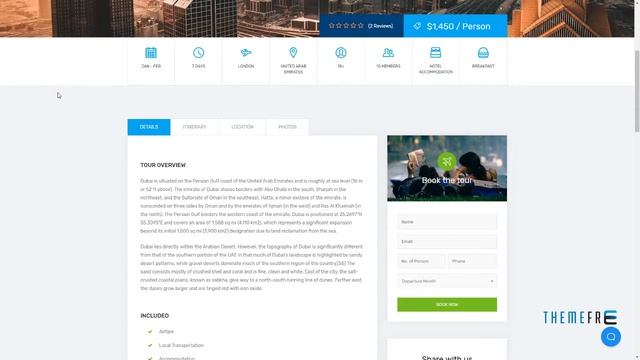 TourPress - WordPress Theme for Travel or Tour Booking      Richie Ca