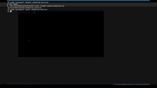 Arch Linux Open Vm Tools in VMware, vmwgfx