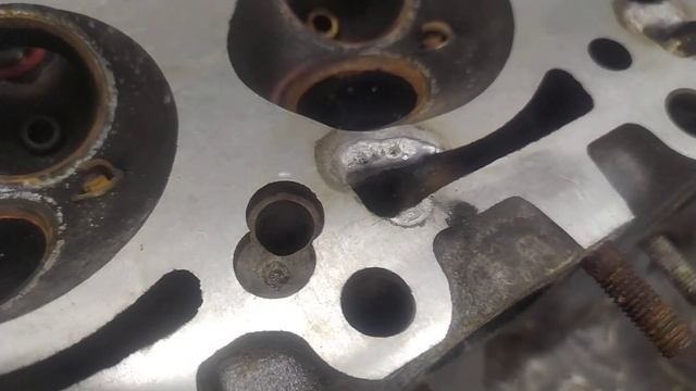 ремонт ГБЦ BMW... Время берёт своё. Сварка алюминия Крым Симферополь 79789850490  вотсапвайбер