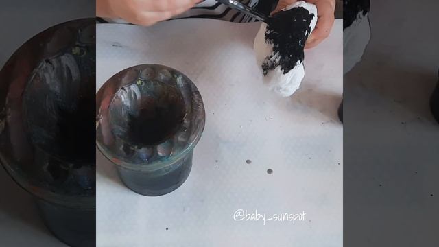 Игрушка из фольги и ваты. Поделка на 4 года. Поделка в садик. Как сделать ворону. Снежная королева.