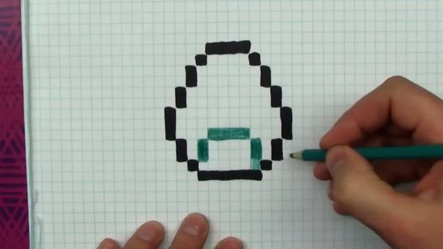 How to Draw a Minecraft Diamond - Step by Step