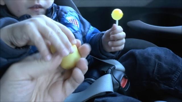 Kinder Surprise Egg - opening in a Car - cool Toy