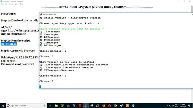 how to install #ispsystem centos 7 (cPanel)