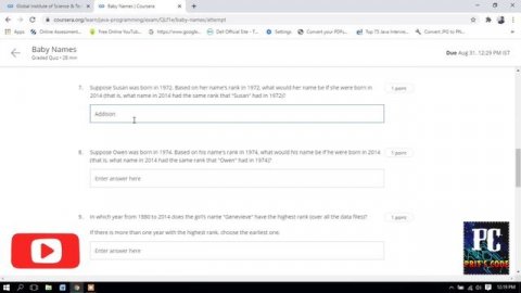 Coursera Java Programming: Solving Problems with Software Week 4 Solutions || Java Programming ????