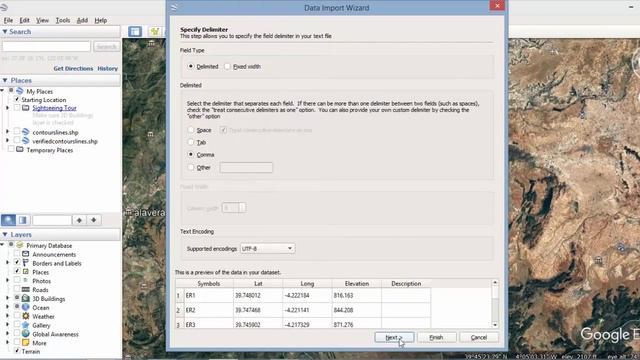How to import Excel data to Google Earth