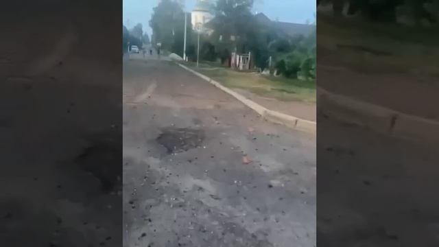 Удар ВСУ по городу Суджа