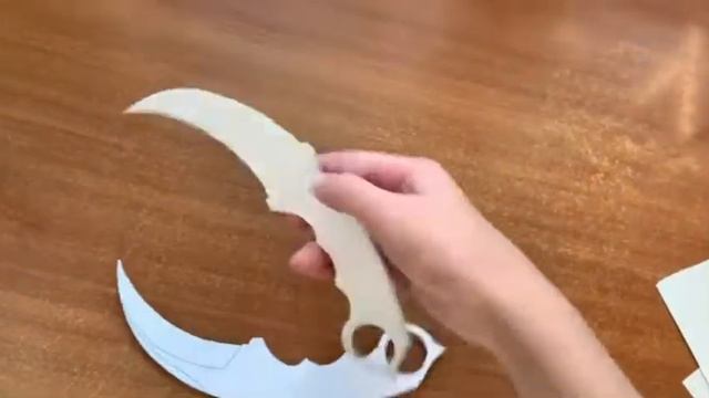 Как сделать керамбит Claw из бумаги