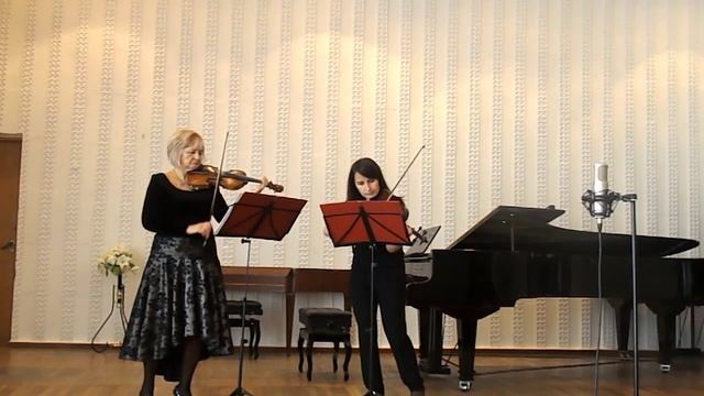 Д.Явтухович"4 Диалогa",сюита для 2-х скрипок.ч.1