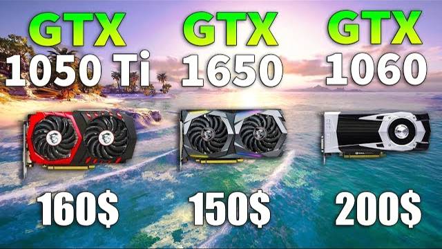 GTX 1650 vs GTX 1050 Ti vs GTX 1060 Test in 8 Games