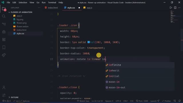 Windows 11 Flower Up Animation  Video and HTML CSS JS method  Free Source code