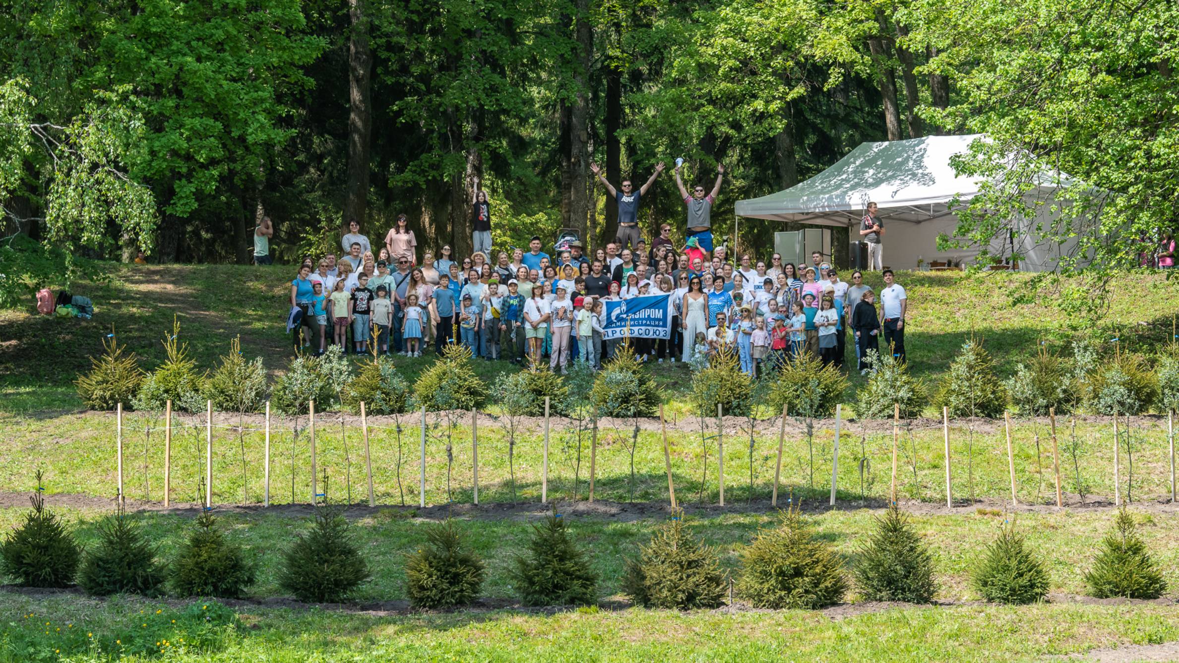В Павловском парке прошла благотворительная акция «Подари сад».