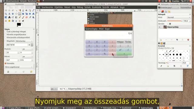 GIMP 7. rész: Képernyőkép készítése