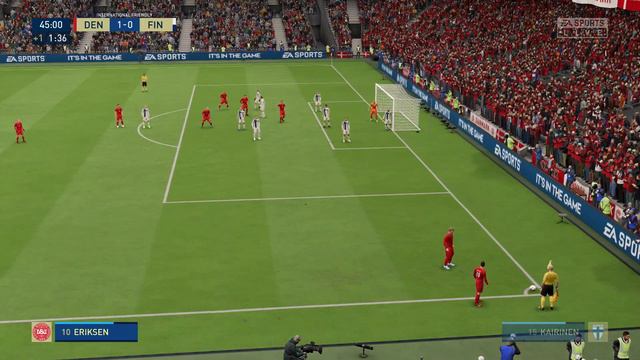 FIFA 23 | Denmark vs Finland - Eastpoint Arena | Gameplay