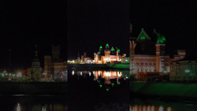 Вечерняя Йошкар-Ола 🏰 Россия 🇷🇺 #путешествие #город #ночь