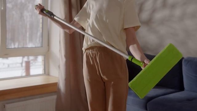 Швабра Green Fiber AERO с распылителем