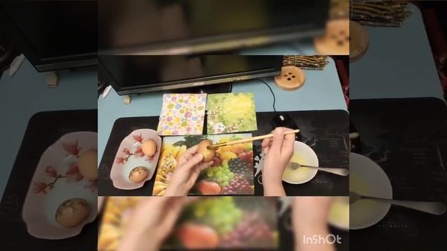 Декупаж.Пасхальні яйця. 17 апреля 2020 г.