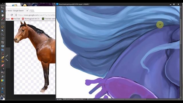 Blue Blood - Speedpaint【 Photoshop Timelapse】