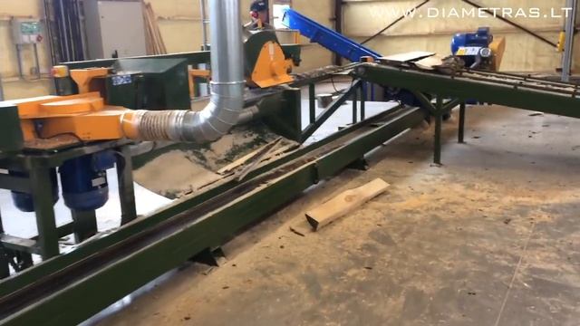 - DIAMETRAS - No 13 | Lentelių gamybos linija | Линия для тарной доски | Pallet production line |