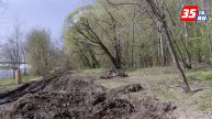 Парк вместо труднопроходимого леса: в Череповце идет строительство Октябрьской набережной