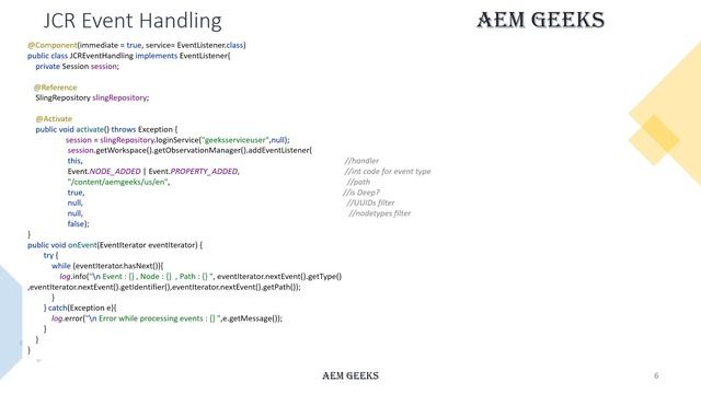 AEM Tutorial 46  Event Handling 1  Event handling in AEM