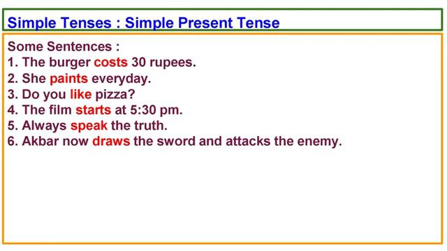 PPT on Tense :  Simple Present Tense (Without Voice-Over)