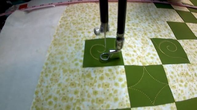 Behind-the-Scenes: Custom Quilting the Irish Chain Quilt
