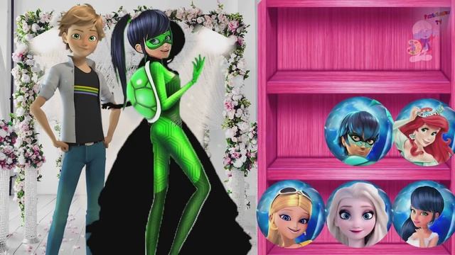 Пазлы Неправильная любовная пара Божья коровка Джек Фрост Королева пчел Эльза Неправильные головы