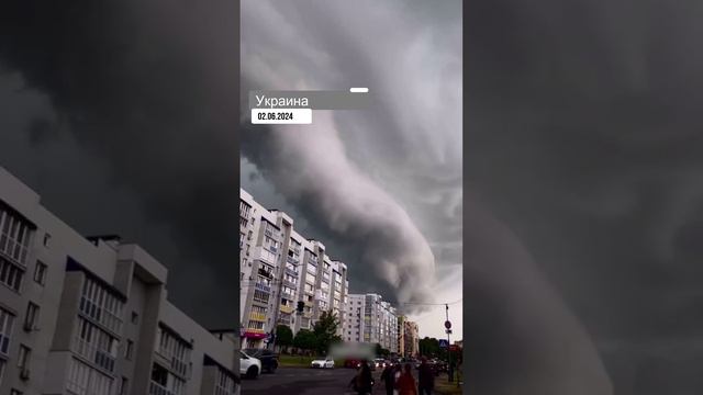 Сильный шторм в Украине