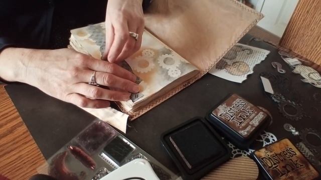 ART JOURNAL : STEAMPUNK PROJECT ?? artjournal scrapbookingstamps