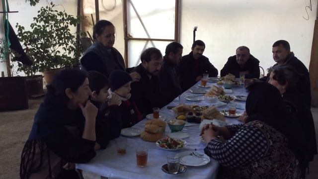 Have a nice day with relatives in the greenhouse  Pot cutlet in a different way  Honey walnut cak