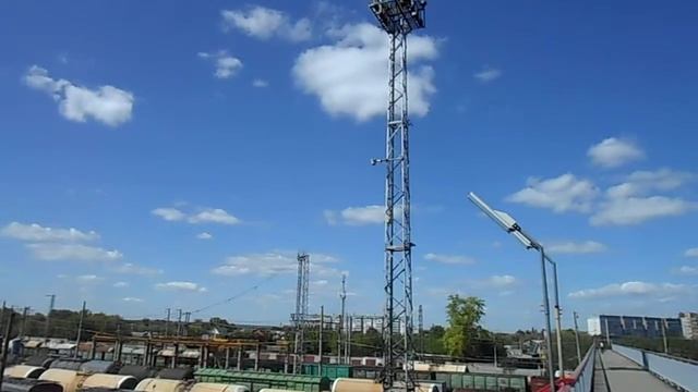 Станция Сызрань с пешеходного моста над ЖД путями