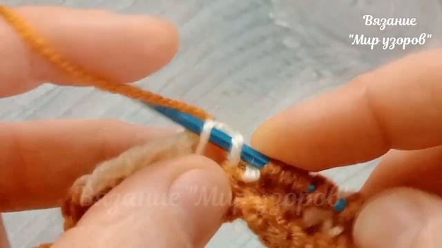 ПРОСТО ПОВТОРЯЮ 2 ряда! ПОКАЗЫВАЮ, что получается. Узор ТУНИССКИМ крючком #тунисскоевязание