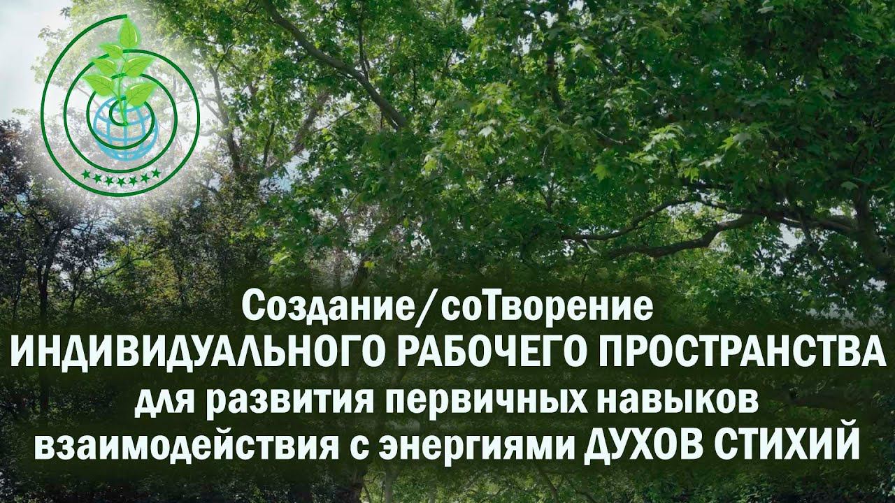 Создание индивидуального пространства для наработки навыков взаимодействия с энергиями стихий