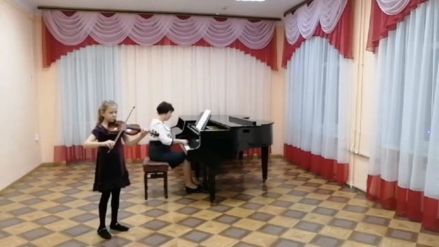 Лапаева Нэлли, ДШИ г Выкса. Г.Гендель "Ария", И.Бах "Марш"