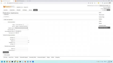 037 - RabbitMQ - Federation Plugin