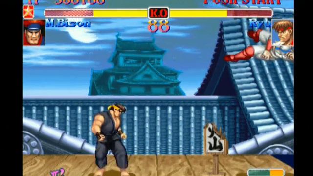 Hyper Street Fighter 2 Nerf AI (PS2) - M.Bison/Vega (Turbo) - Hardest - No Continues