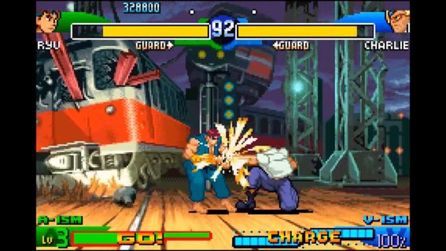 Street Fighter Alpha 3 Upper (GBA) - Arcade Mode as Ryu