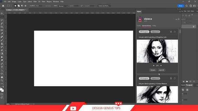 Unleashing Your Inner Artist: Photoshop AI Creates Stunning Sketch Paintings- Free Plugin
