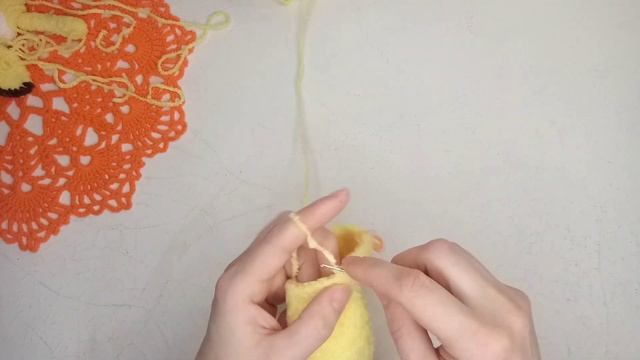 Мастер-класс Тигрёнок крючком / Часть 3 /