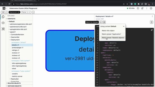 Kubernetes Explorer - Related Objects View
