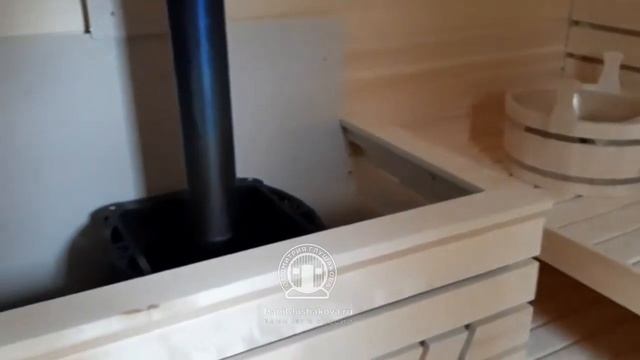 Красивейшая баня «Бурже» с отделкой фасадной плиткой Технониколь Hauberk