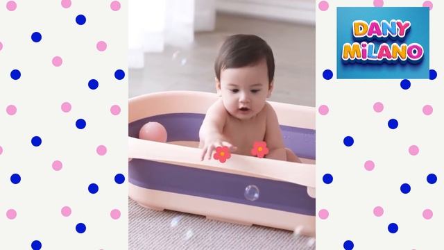 Ванночка для купания новорожденных с электронным градусником складная Dany Milano Baby TUB