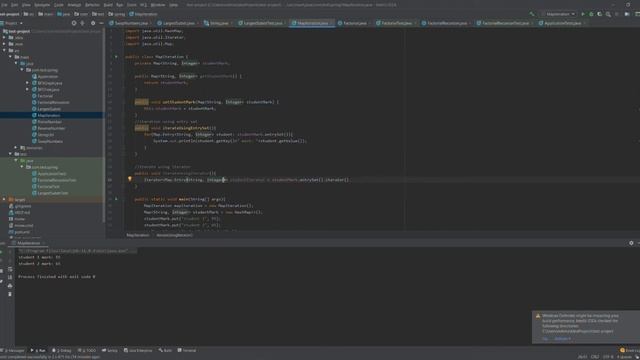 Iterate a Map using Iterator of Entry Set Coding interview java