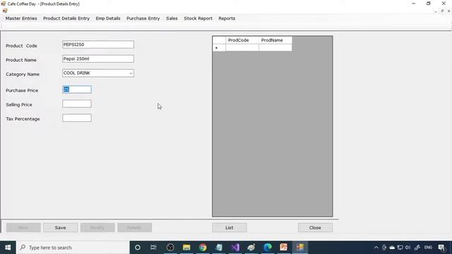 Coffee Shop Billing vb.net project with SQL server database project | VB197 #highblix