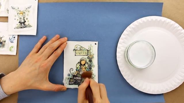 Decoupage clay boards - Diy Das Clay - Decoupage Tutorial - decoupage for beginners