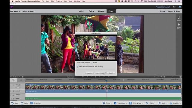 Create Freeze-Frame Effects Using Premiere Elements 14 and Photoshop Elements 14